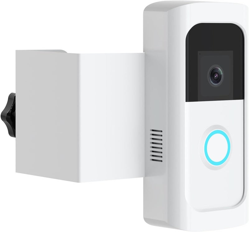 Mamerry Anti-Theft Video Doorbell Mount, Doorbell Door Bracket No Drilling Compatible with Video Doorbell 2/ (2020 Release)/ Battery Doorbell Plus/Pro for Houses, Apartments, Rentals (White) - Image 1